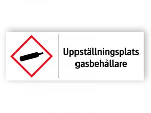 Uppställningsplats gasbehållare